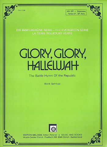 Glory Glory Hallelujah  Einzelausgabe mit B-Stimme  