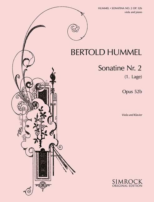 Sonatine Nr.2 op.52a&nbsp;&nbsp;für Violoncello und Klavier&nbsp;&nbsp;