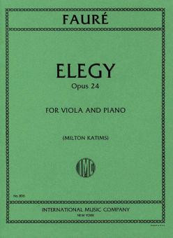 Elegy op.24&nbsp;&nbsp;for viola and piano&nbsp;&nbsp;