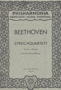 Streichquartett Es-Dur op.74&nbsp;&nbsp;Studienpartitur&nbsp;&nbsp;