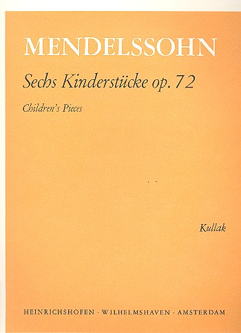 6 Kinderstücke op.72  für Klavier  