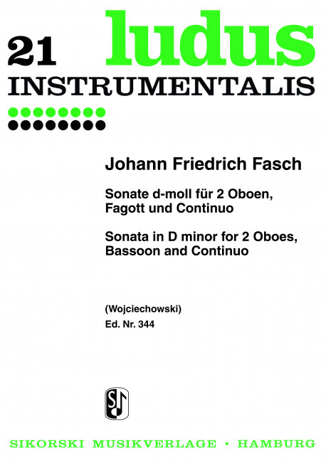 Sonate d-Moll für 2 Oboen,  Fagott und Bc  