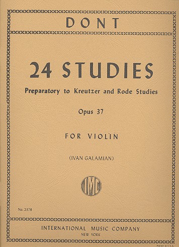24 Studies op.37  for violin solo  