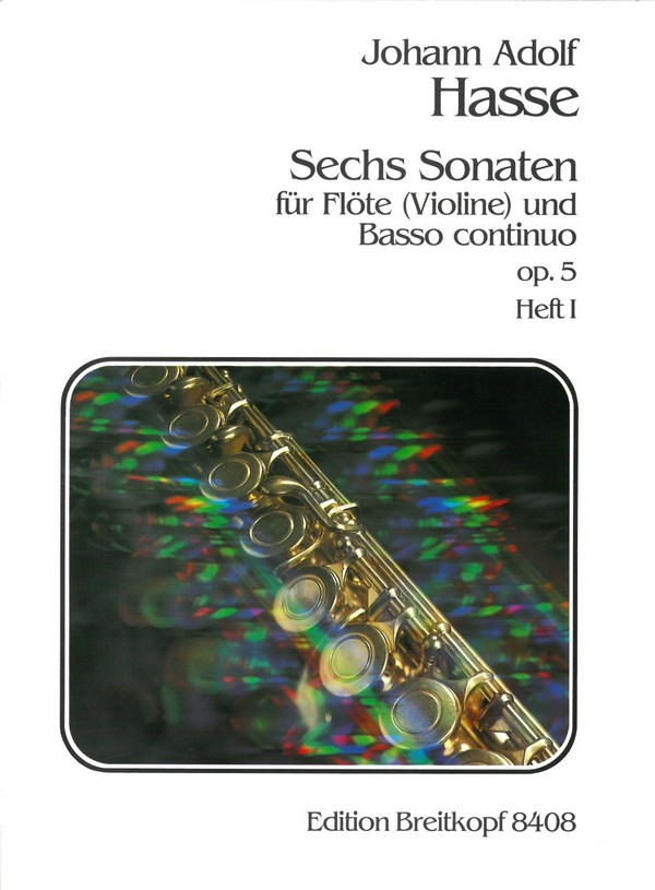 6 Sonaten op.5 Band 1 (Nr.1-3)  für Flöte und Bc  