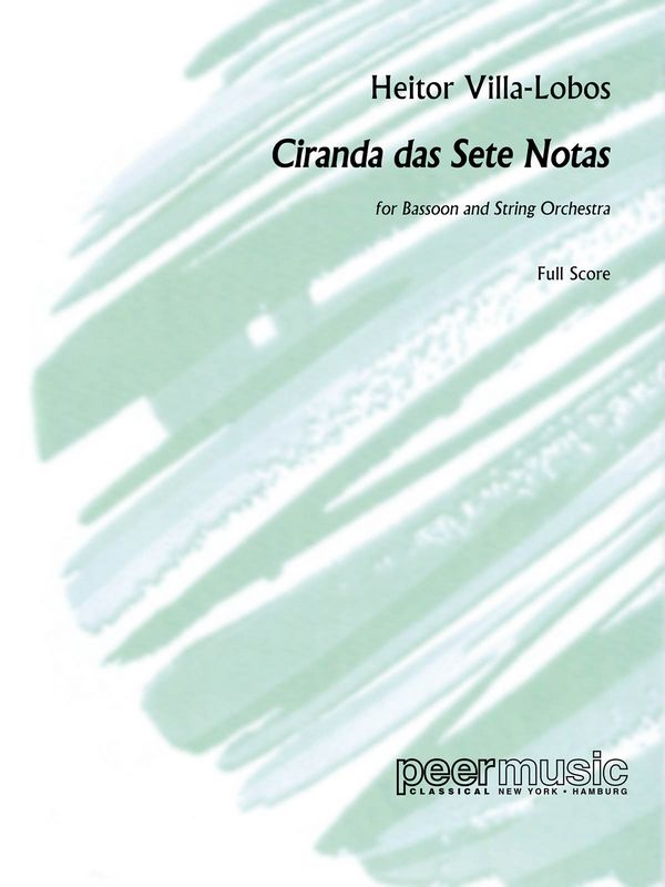 Ciranda das Sete Notas  for bassoon and string orchestra  score