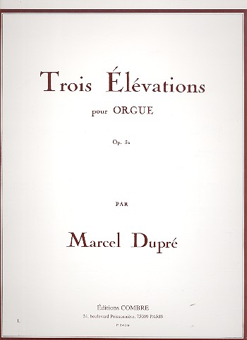 3 Elevations op.32  pour orgue  