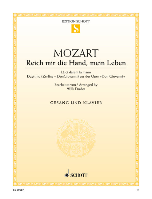 Reich mir die Hand, mein Leben KV 527&nbsp;&nbsp;für Bariton, Sopran und Klavier&nbsp;&nbsp;