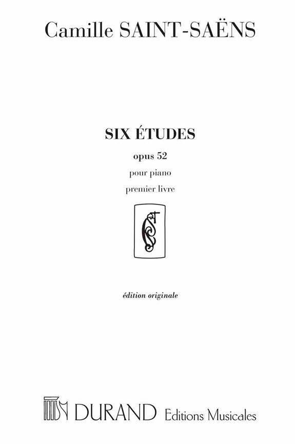 6 études op.52 vol.1   pour piano  