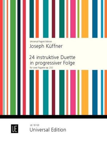 24 instruktive Duette in progressiver Folge op.212  für 2 Fagotte  Spielpartitur
