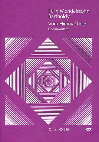 Vom Himmel hoch&nbsp;&nbsp;für Soli (S Bar), gem Chor (SSATB) und Orchester&nbsp;&nbsp;Partitur