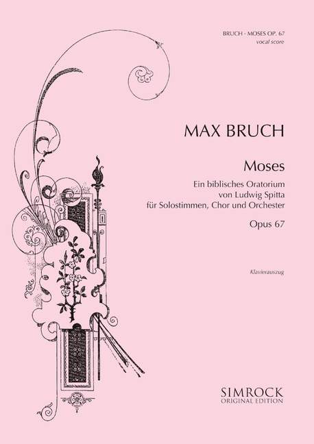 Moses op.67  für Soli, Chor und Orchester  Klavierauszug (dt/en)