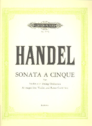 Sonata a cinque&nbsp;&nbsp;for violin and string orchestra&nbsp;&nbsp;Violin and piano