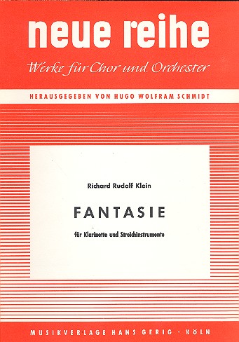 Fantasie für Klarinette und  Streicher  Partitur