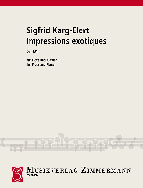 Impressions exotiques op.134&nbsp;&nbsp;für Flöte und Klavier&nbsp;&nbsp;