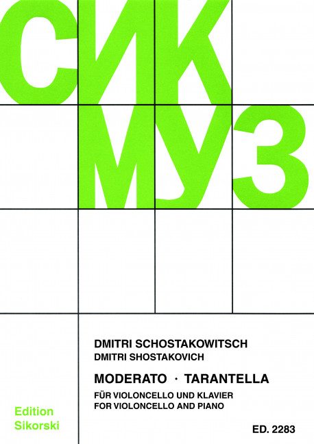 Moderato  und  Tarantella aus der Filmmusik op.97  für Violoncello und Klavier  