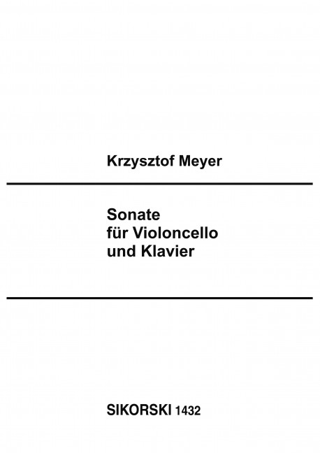 Sonate op.62 f  für Violoncello und Klavier  