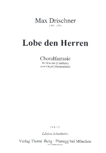 Choralfantasie über Lobe den Herren  für Orgel (manualiter)  