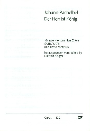 Der Herr ist König 1. Komposition&nbsp;&nbsp;für SSAATTBB Chor und basso continuo&nbsp;&nbsp;Partitur (dt)