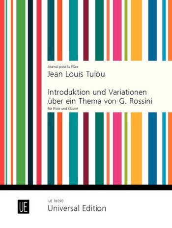 Introduktion und Variationen über eine Thema von Rossini op.55  für Flöte und Klavier  Partitur und Stimme