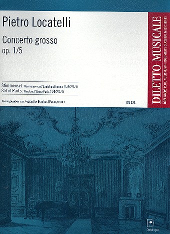 Concerto grosso D-Dur op.1,5  für Streicher  Partitur