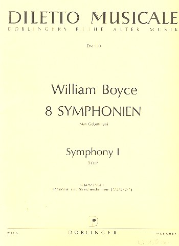 Sinfonie B-Dur Nr.1  für Orchester  Stimmenset