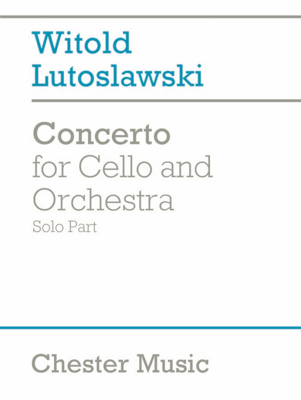 Concerto for cello and orchestra&nbsp;&nbsp;cello solo&nbsp;&nbsp;