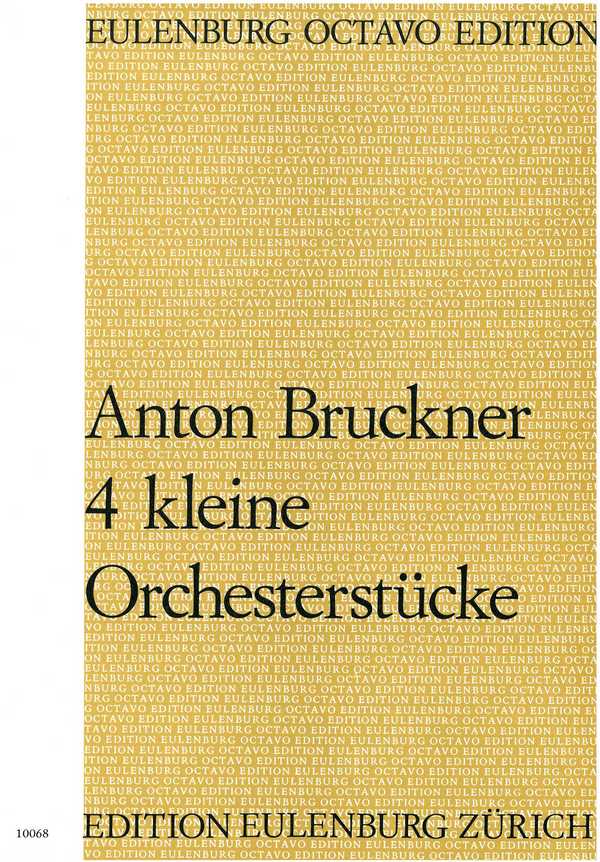 4 kleine Orchesterstücke  für Orchester  Partitur