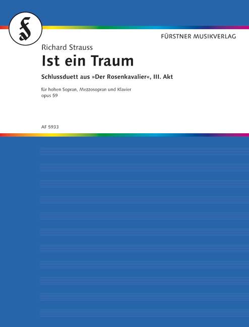 Ist ein Traum&nbsp;&nbsp;für hohen Sopran, Mezzosopran und Klavier (dt/en)&nbsp;&nbsp;Partitur