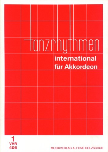 Tanzrhythmen international Band 1&nbsp;&nbsp;für Akkordeon&nbsp;&nbsp;