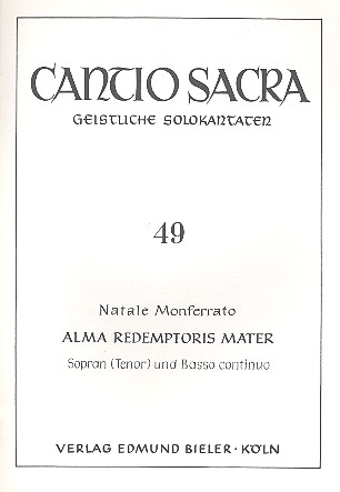 Alma redemptoris mater  für Sopran (Tenor) und Bc  