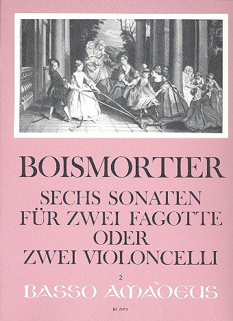 6 Sonaten op.14  für 2 Fagotte (Violoncelli)  Spielpartitur
