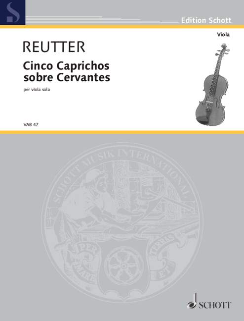 5 caprichos sobre Cervantes&nbsp;&nbsp;für Viola solo&nbsp;&nbsp;