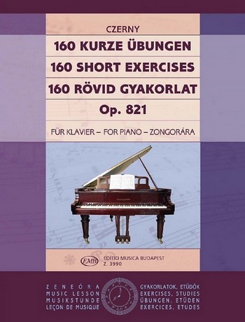 160 kurze Übungen op.821  für Klavier  