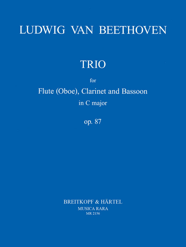 Trio C-Dur op.87&nbsp;&nbsp;für Flöte (Oboe) und Fagott&nbsp;&nbsp;Partitur und Stimmen