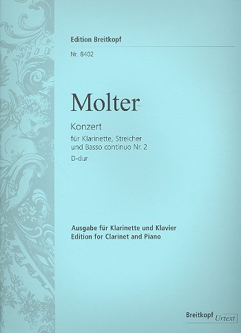 Konzert D-Dur Nr.2&nbsp;&nbsp;für Klarinette und Orchester&nbsp;&nbsp;für Klarinette und Klavier