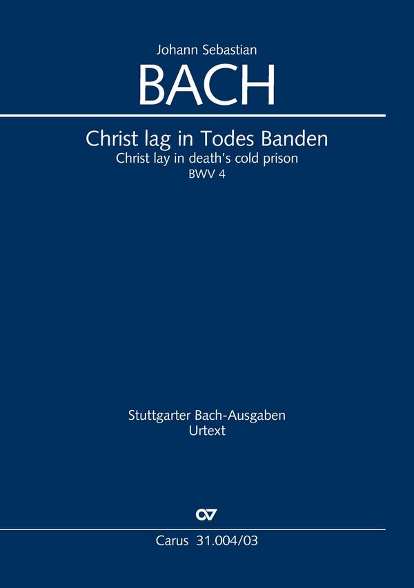 Christ lag in Todesbanden&nbsp;&nbsp;Kantate Nr.4 BWV4&nbsp;&nbsp;Klavierauszug (dt/en)