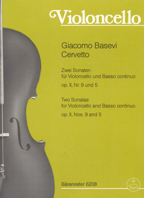 2 Sonaten aus op.2 (Nr.5 und Nr.9)  für Violoncello und Bc  