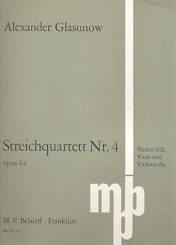 Streichquartett Nr.4 op.64&nbsp;&nbsp;für Streichquartett&nbsp;&nbsp;Stimmen