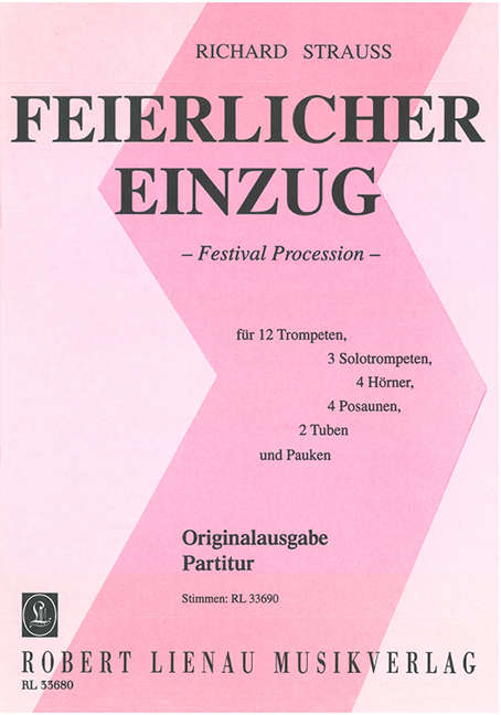 Feierlicher Einzug  Für Trompetenorchester und Pauken  Partitur
