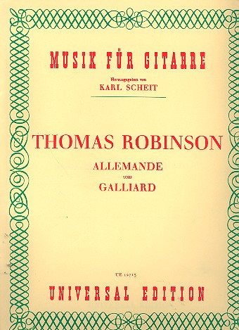Allemande und Galliard&nbsp;&nbsp;für Gitarre&nbsp;&nbsp;