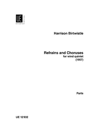 REFRAINS AND CHORUSES FOR WIND&nbsp;&nbsp;QUINTET&nbsp;&nbsp;5PARTS
