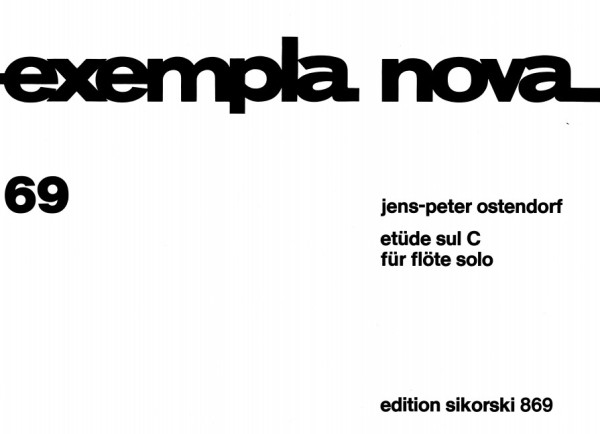 ETUEDE SUL C FUER FLOETE SOLO  EXEMPLA NOVA  69