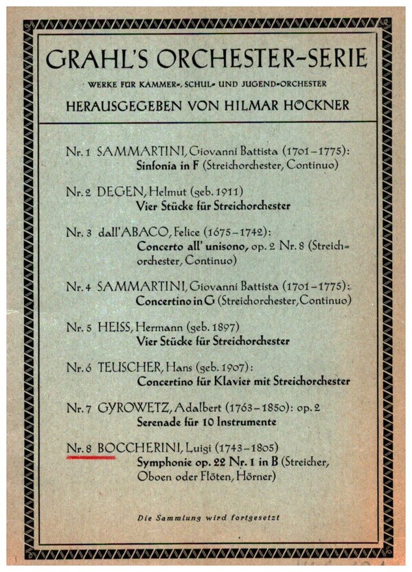 Sinfonie B-Dur Nr.1 op.22  Studienpartitur  (Partitur)  