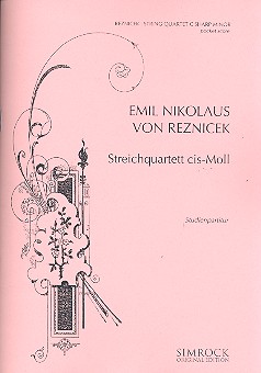 Streichquartett cis-Moll&nbsp;&nbsp;&nbsp;&nbsp;Studienpartitur