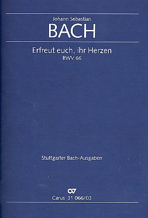 Erfreut euch, ihr Herzen&nbsp;&nbsp;Kantate Nr.66 BWV66&nbsp;&nbsp;Klavierauszug (dt/en)