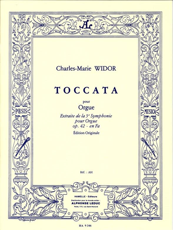 Toccata extraite de la 5e symphonie fa majeur op.42&nbsp;&nbsp;pour orgue&nbsp;&nbsp;