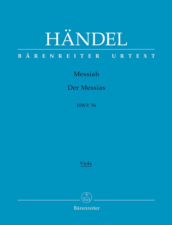 Der Messias HWV56 für&nbsp;&nbsp;Soli, Chor und Orchester&nbsp;&nbsp;Viola