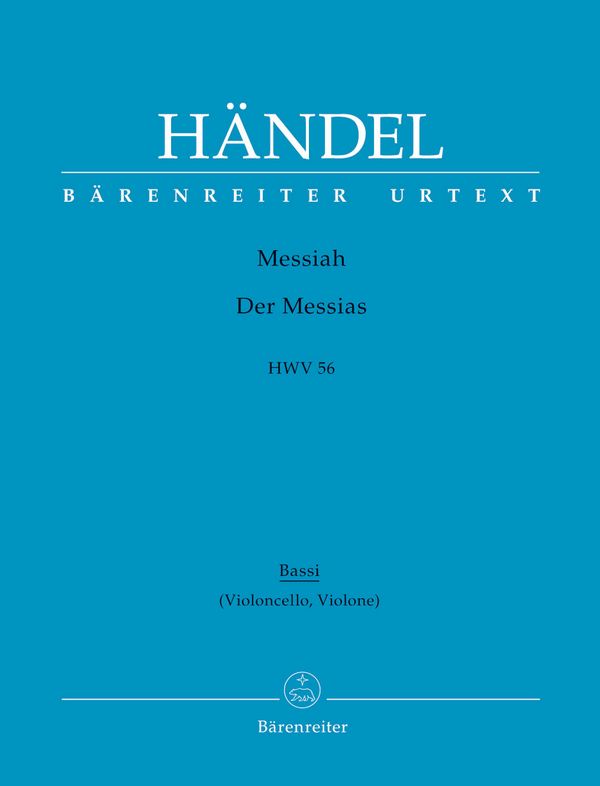 Der Messias HWV56&nbsp;&nbsp;für Soli, Chor und Orchester&nbsp;&nbsp;VC/Violone