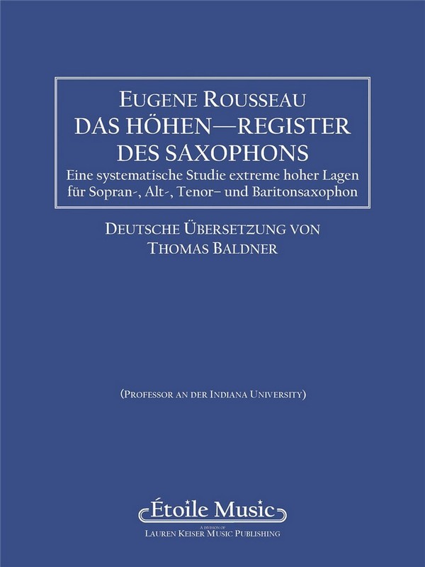 Das Höhen-Register des Saxophons&nbsp;&nbsp;(dt)&nbsp;&nbsp;