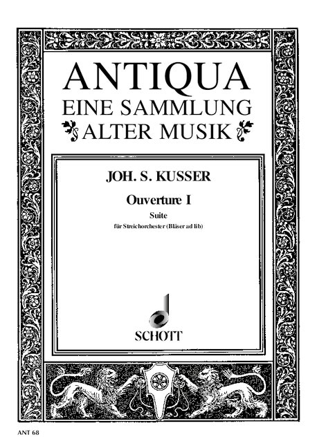 Ouvertuere Nr.1&nbsp;&nbsp;für Streichorchester&nbsp;&nbsp;Partitur